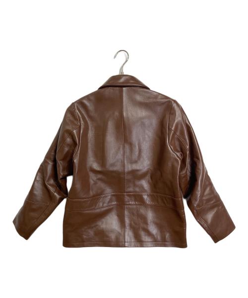 anachronorm（アナクロノーム）anachronorm (アナクロノーム) ホースレザージャケット　レザージャケット　馬革 ブラウン サイズ:1の古着・服飾アイテム