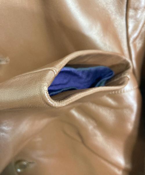 anachronorm（アナクロノーム）anachronorm (アナクロノーム) ホースレザージャケット　レザージャケット　馬革 ブラウン サイズ:1の古着・服飾アイテム