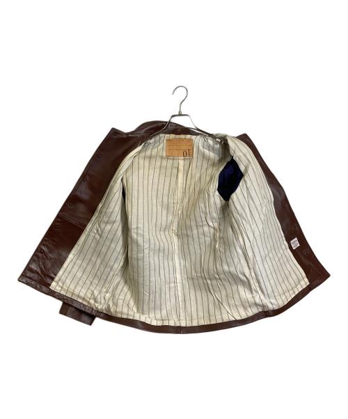 anachronorm（アナクロノーム）anachronorm (アナクロノーム) ホースレザージャケット　レザージャケット　馬革 ブラウン サイズ:1の古着・服飾アイテム