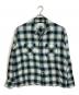 UNUSED（アンユーズド）の古着「Ombre checked shirt　オンブレ チェック シャツ　長袖シャツ」｜グリーン