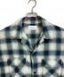 UNUSED (アンユーズド) Ombre checked shirt　オンブレ チェック シャツ　長袖シャツ グリーン サイズ:3：12000円