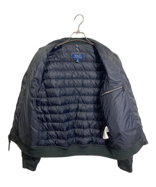 POLO RALPH LAUREN（ポロ・ラルフローレン）POLO RALPH LAUREN (ポロ・ラルフローレン) キルティングボンバージャケット　ダウンジャケット　アウター ブラック サイズ:Sの古着・服飾アイテム