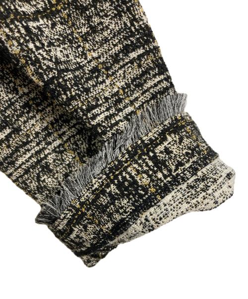 HER LIP TO（ハーリップトゥ）Her lip to (ハーリップトゥ) ClassicTweedDress クラシッククラシックツイードドレス　ロングワンピース　ロングドレス　セレモニー ベージュ×ブラック サイズ:Mの古着・服飾アイテム