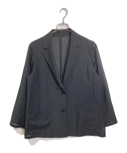 JOURNAL STANDARD relume（ジャーナルスタンダード レリューム）JOURNAL STANDARD relume (ジャーナルスタンダード レリューム) シングルシアージャケット　アウター　ライトアウター　オフィスカジュアル　セレモニー ブラック サイズ:FREEの古着・服飾アイテム