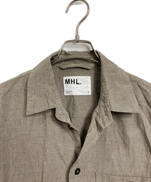 MHL（エムエイチエル）MHL (エムエイチエル) VINTAGE COTTON WOOL SHIRT  ヴィンテーzコットンウールシャツ　長袖シャツ　日本製 ベージュ サイズ:Sの古着・服飾アイテム
