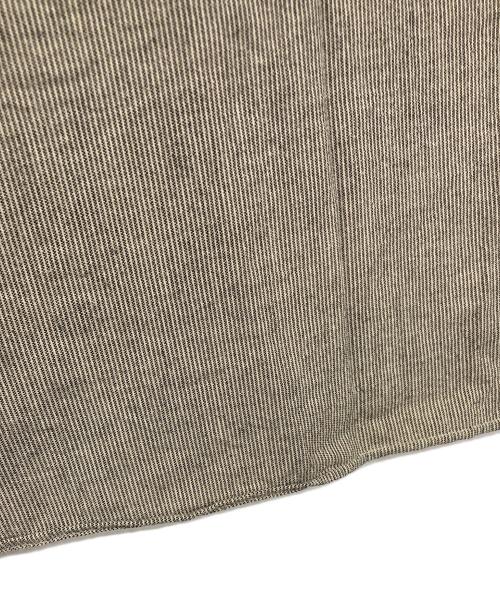 MHL（エムエイチエル）MHL (エムエイチエル) VINTAGE COTTON WOOL SHIRT  ヴィンテーzコットンウールシャツ　長袖シャツ　日本製 ベージュ サイズ:Sの古着・服飾アイテム
