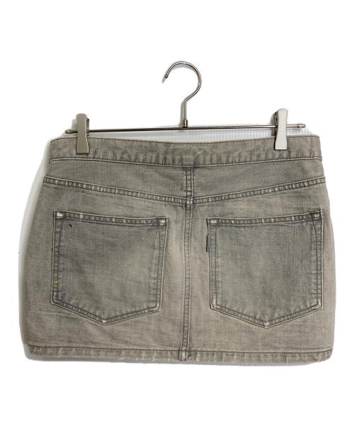 UNDERCOVER（アンダーカバー）UNDERCOVER (アンダーカバー) 11AW フリンジデニムスカート　ミニスカート　フリンジスカート ベージュ サイズ:3の古着・服飾アイテム