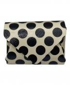 carmineカルミネ）の古着「3つ折り財布　ミニウォレット　水玉」｜マルチカラー