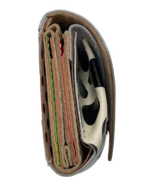 carmine（カルミネ）carmine (カルミネ) 3つ折り財布　ミニウォレット　水玉 マルチカラー サイズ:実寸参照の古着・服飾アイテム