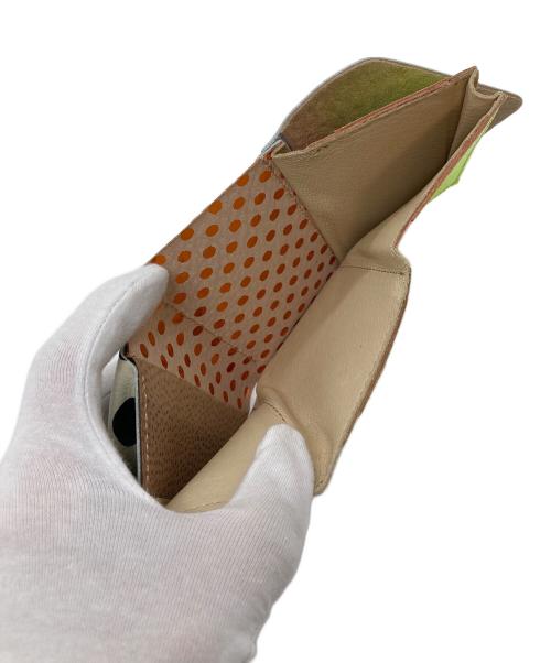 carmine（カルミネ）carmine (カルミネ) 3つ折り財布　ミニウォレット　水玉 マルチカラー サイズ:実寸参照の古着・服飾アイテム