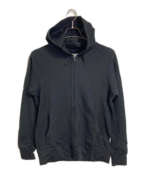 Icebreaker（アイスブレーカー）Icebreaker (アイスブレーカー) シャギーテリージップアップ　パーカー　ジップパーカー　スポーツ　アウトドア ブラック サイズ:Mの古着・服飾アイテム
