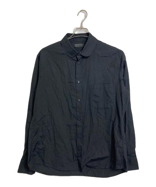 syte by Yohji Yamamoto（サイト バイ ヨウジヤマモト）syte by Yohji Yamamoto (サイト バイ ヨウジヤマモト) Broad Regular Collar Shirt ブロード レギュラー カラー シャツ 長袖シャツ　日本製 ブラック サイズ:4の古着・服飾アイテム