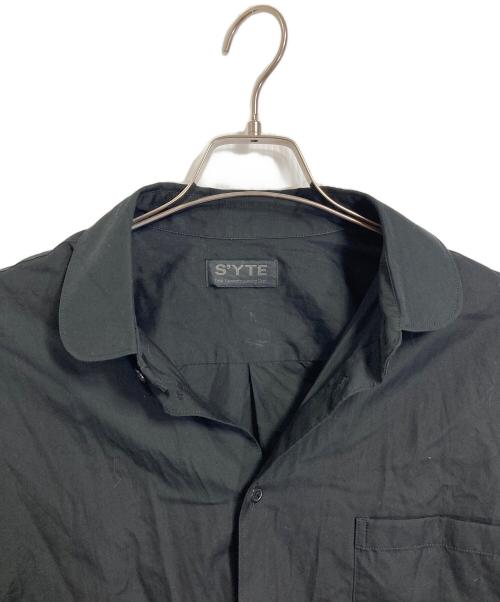 syte by Yohji Yamamoto（サイト バイ ヨウジヤマモト）syte by Yohji Yamamoto (サイト バイ ヨウジヤマモト) Broad Regular Collar Shirt ブロード レギュラー カラー シャツ 長袖シャツ　日本製 ブラック サイズ:4の古着・服飾アイテム