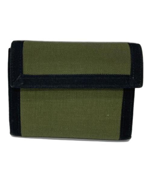 MARTIN MARGIELA（マルタン・マルジェラ）MARTIN MARGIELA (マルタン・マルジェラ) CORDURA WALLET・コーデュラウォレット 2つ折り財布 4タグ　イタリア オリーブ×ブラック サイズ:実寸参照の古着・服飾アイテム