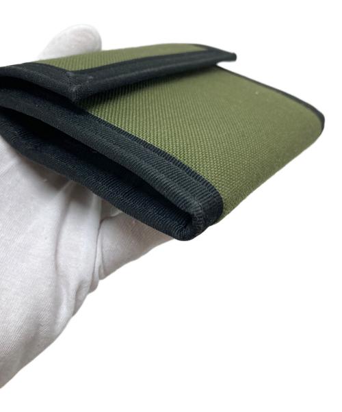 MARTIN MARGIELA（マルタン・マルジェラ）MARTIN MARGIELA (マルタン・マルジェラ) CORDURA WALLET・コーデュラウォレット 2つ折り財布 4タグ　イタリア オリーブ×ブラック サイズ:実寸参照の古着・服飾アイテム