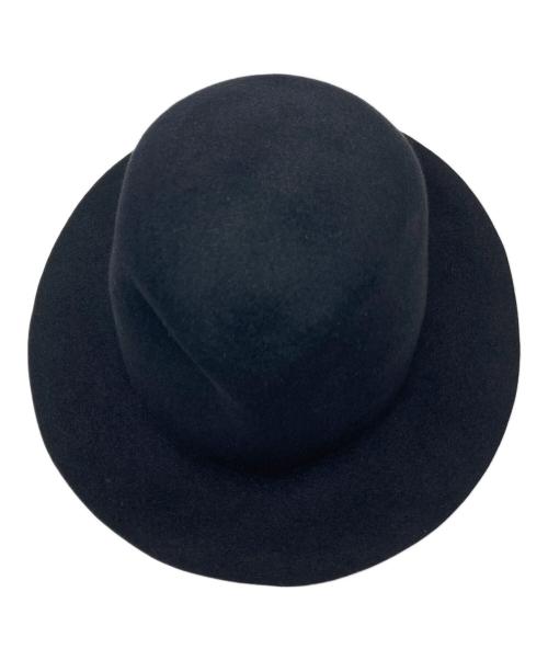 TAKAHIROMIYASHITA TheSoloIst.（タカヒロミヤシタ ザソロイスト）TAKAHIROMIYASHITA TheSoloIst. (タカヒロミヤシタ ザソロイスト) ラビットファーウールハット ブラック サイズ:Mの古着・服飾アイテム