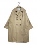 ticcaティッカ）の古着「テントトレンチコート ビッグシルエット　25SS」｜ベージュ