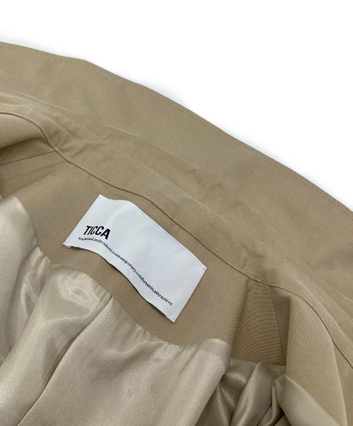 ticca（ティッカ）ticca (ティッカ) テントトレンチコート ビッグシルエット　25SS ベージュ サイズ:Sの古着・服飾アイテム