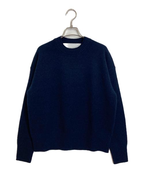 ticca（ティッカ）TICCA (ティッカ) YAK CREWNECK PULLOVER ヤク クルーネックニット 長袖ニット ネイビー サイズ:FREE 未使用品の古着・服飾アイテム