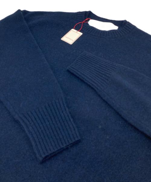 ticca（ティッカ）TICCA (ティッカ) YAK CREWNECK PULLOVER ヤク クルーネックニット 長袖ニット ネイビー サイズ:FREE 未使用品の古着・服飾アイテム