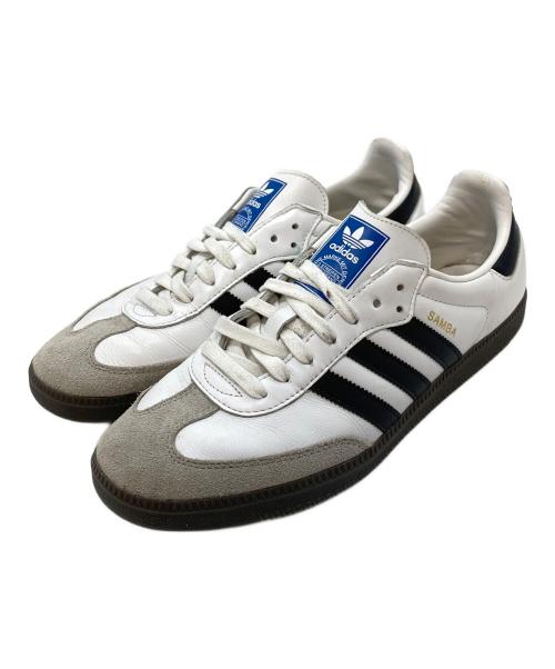 adidas（アディダス）adidas (アディダス) SAMBA OG サンバ ローカットスニーカー ホワイト×グレー サイズ:US11　　UK10.5の古着・服飾アイテム