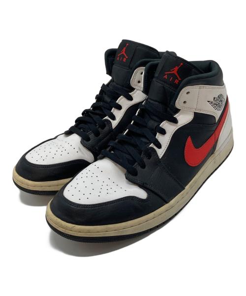 NIKE（ナイキ）NIKE (ナイキ) AIR JORDAN 1 MID（エアジョーダン1 ミッド） ブラック/ファイアレッド サイズ:US11の古着・服飾アイテム