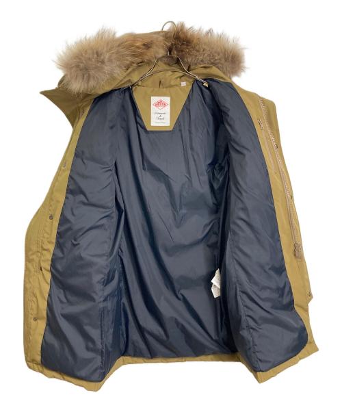 DANTON（ダントン）DANTON (ダントン) フード付きロングダウンコート　ダウンコート　アウター　ラクーンファー ベージュ サイズ:38の古着・服飾アイテム