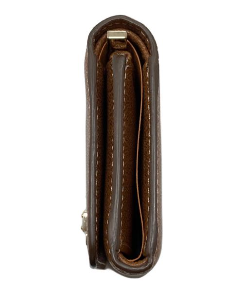 TOD'S（トッズ）TOD'S (トッズ) 2つ折り財布　ウォレット　コンパクト　レザー　イタリア製 ブラウン サイズ:実寸参照の古着・服飾アイテム