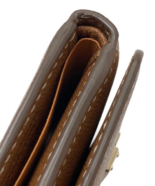 TOD'S（トッズ）TOD'S (トッズ) 2つ折り財布　ウォレット　コンパクト　レザー　イタリア製 ブラウン サイズ:実寸参照の古着・服飾アイテム