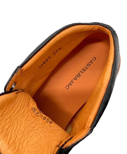 CASTELBAJAC（カステルバジャック）CASTELBAJAC (カステルバジャック) ミッドカットレザースニーカー ブラック サイズ:25.5㎝の古着・服飾アイテム