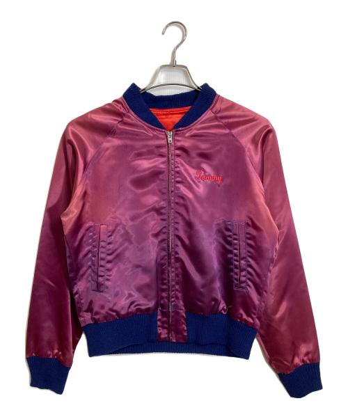 FAD TIMES INC（ファッド タイムズ インク）FAD TIMES INC (ファッド タイムズ インク) 【古着】70’S Pignose刺繍 サテンスタジャン　アウター　70年代　BUILT TO LAST Pignose パープル サイズ:Mの古着・服飾アイテム