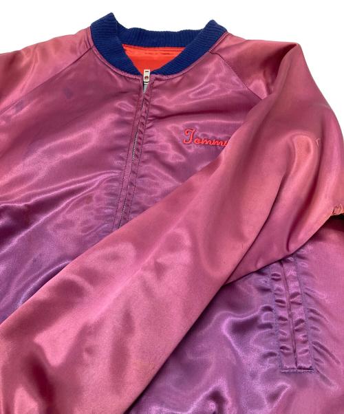 FAD TIMES INC（ファッド タイムズ インク）FAD TIMES INC (ファッド タイムズ インク) 【古着】70’S Pignose刺繍 サテンスタジャン　アウター　70年代　BUILT TO LAST Pignose パープル サイズ:Mの古着・服飾アイテム