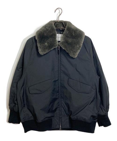 SALON adam et rope'（サロンアダムエロペ）SALON adam et rope' (サロンアダムエロペ) FURLO DOWN 2WAYフライトジャケット  ファーロダウン　完売カラー 25AW  ブラック サイズ:FREEの古着・服飾アイテム