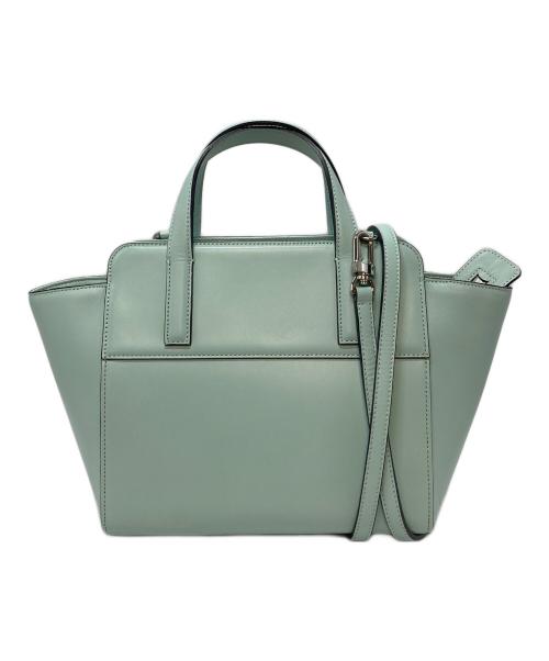 MACKINTOSH LONDON（マッキントッシュ ロンドン）MACKINTOSH LONDON (マッキントッシュ ロンドン) 2WAYショルダーバッグ　レザーバッグ　ハンドバッグ ミントブルー サイズ:実寸参照の古着・服飾アイテム