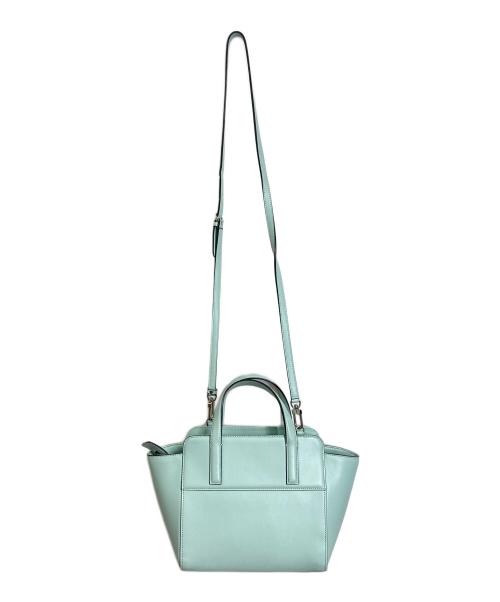 MACKINTOSH LONDON（マッキントッシュ ロンドン）MACKINTOSH LONDON (マッキントッシュ ロンドン) 2WAYショルダーバッグ　レザーバッグ　ハンドバッグ ミントブルー サイズ:実寸参照の古着・服飾アイテム