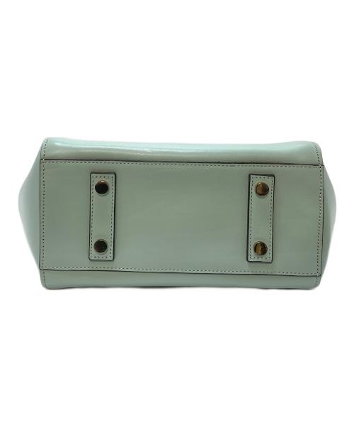 MACKINTOSH LONDON（マッキントッシュ ロンドン）MACKINTOSH LONDON (マッキントッシュ ロンドン) 2WAYショルダーバッグ　レザーバッグ　ハンドバッグ ミントブルー サイズ:実寸参照の古着・服飾アイテム