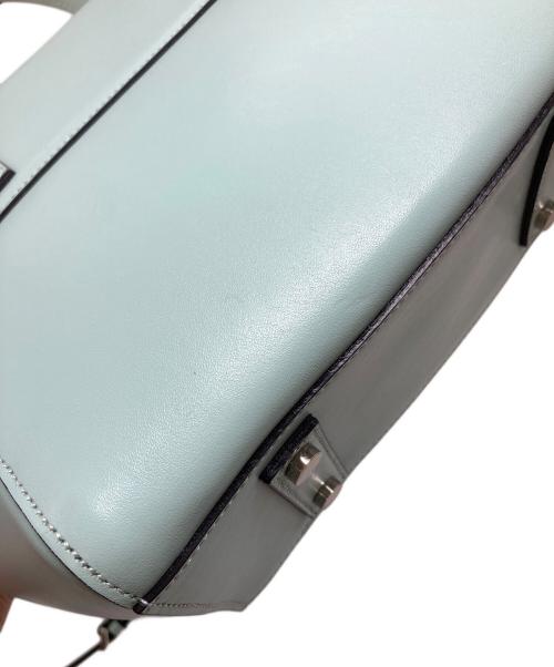 MACKINTOSH LONDON（マッキントッシュ ロンドン）MACKINTOSH LONDON (マッキントッシュ ロンドン) 2WAYショルダーバッグ　レザーバッグ　ハンドバッグ ミントブルー サイズ:実寸参照の古着・服飾アイテム