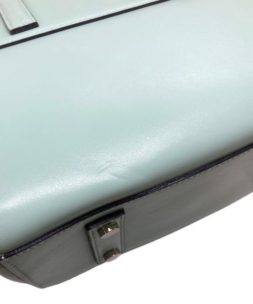 MACKINTOSH LONDON（マッキントッシュ ロンドン）MACKINTOSH LONDON (マッキントッシュ ロンドン) 2WAYショルダーバッグ　レザーバッグ　ハンドバッグ ミントブルー サイズ:実寸参照の古着・服飾アイテム