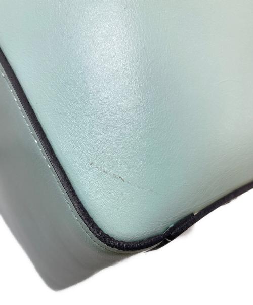 MACKINTOSH LONDON（マッキントッシュ ロンドン）MACKINTOSH LONDON (マッキントッシュ ロンドン) 2WAYショルダーバッグ　レザーバッグ　ハンドバッグ ミントブルー サイズ:実寸参照の古着・服飾アイテム