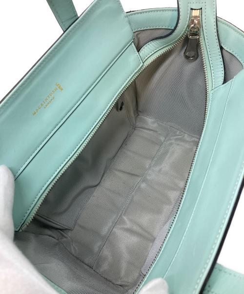 MACKINTOSH LONDON（マッキントッシュ ロンドン）MACKINTOSH LONDON (マッキントッシュ ロンドン) 2WAYショルダーバッグ　レザーバッグ　ハンドバッグ ミントブルー サイズ:実寸参照の古着・服飾アイテム