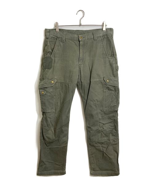 CarHartt（カーハート）CarHartt (カーハート) ダブルニーカーゴパンツ　コットンパンツ モスグリーン サイズ:W36×L32の古着・服飾アイテム