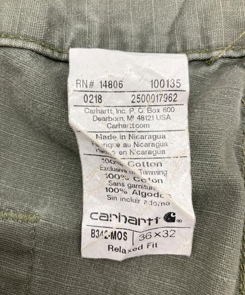 CarHartt（カーハート）CarHartt (カーハート) ダブルニーカーゴパンツ　コットンパンツ モスグリーン サイズ:W36×L32の古着・服飾アイテム
