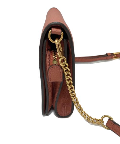 TORY BURCH（トリーバーチ）TORY BURCH (トリーバーチ) ショルダーバッグ　レザーバッグ　 サーモピンク サイズ:実寸参照の古着・服飾アイテム