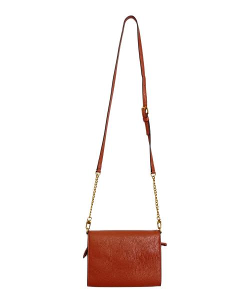 TORY BURCH（トリーバーチ）TORY BURCH (トリーバーチ) ショルダーバッグ　レザーバッグ　 サーモピンク サイズ:実寸参照の古着・服飾アイテム