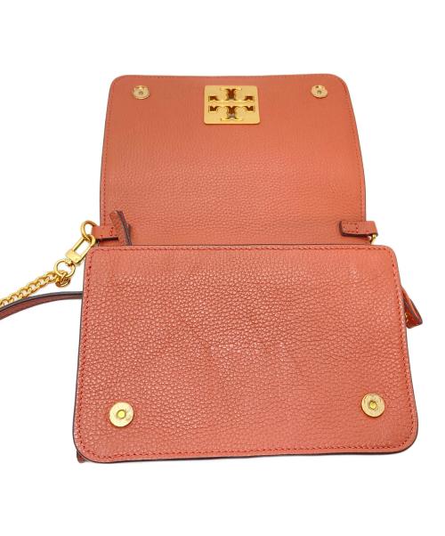 TORY BURCH（トリーバーチ）TORY BURCH (トリーバーチ) ショルダーバッグ　レザーバッグ　 サーモピンク サイズ:実寸参照の古着・服飾アイテム