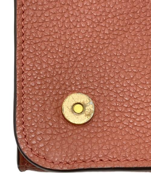 TORY BURCH（トリーバーチ）TORY BURCH (トリーバーチ) ショルダーバッグ　レザーバッグ　 サーモピンク サイズ:実寸参照の古着・服飾アイテム