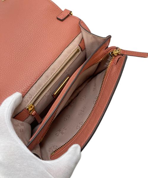 TORY BURCH（トリーバーチ）TORY BURCH (トリーバーチ) ショルダーバッグ　レザーバッグ　 サーモピンク サイズ:実寸参照の古着・服飾アイテム