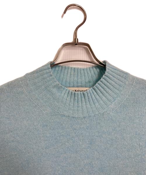 mars knitwear（マーズニットウェア）Mars Knitwear (マーズニットウェア) ハイネックニット　ウールニット　長袖ニット　イギリス製　 スカイブルー サイズ:Lの古着・服飾アイテム