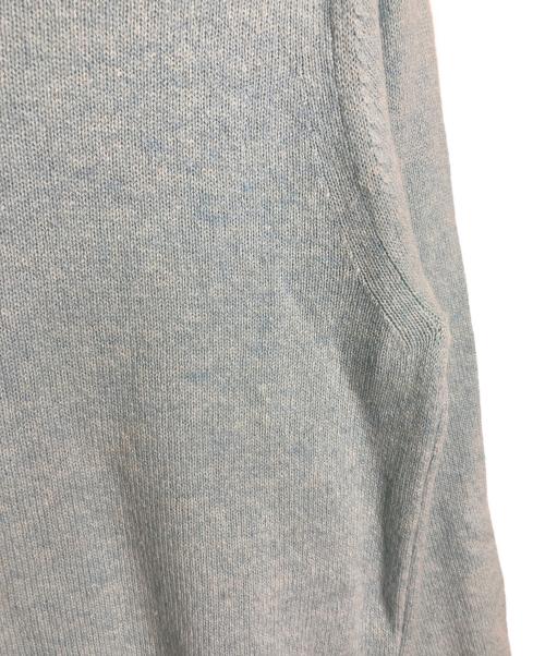 mars knitwear（マーズニットウェア）Mars Knitwear (マーズニットウェア) ハイネックニット　ウールニット　長袖ニット　イギリス製　 スカイブルー サイズ:Lの古着・服飾アイテム