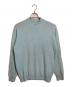 Mars Knitwear（マーズニットウェア）の古着「ハイネックニット　ウールニット　長袖ニット　イギリス製　」｜スカイブルー